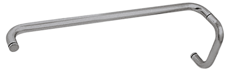 CRL Brushed Nickel 6&quot; Pull Handle and 24&quot; Towel Bar BM Series Combination Without Metal Washers | BMNW6X24BN