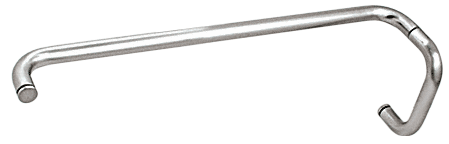 CRL Polished Chrome 6&quot; Pull Handle and 24&quot; Towel Bar BM Series Combination Without Metal Washers | BMNW6X24CH