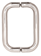 CRL 6&quot; Brushed Nickel (BM Series) Back-to-Back Tubular Handle without Metal Washers | BMNW6X6BN