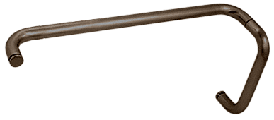 CRL Oil Rubbed Bronze 8&quot; Pull Handle and 18&quot; Towel Bar BM Series Combination Without Metal Washers | BMNW8X180RB