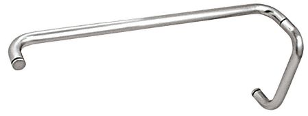 CRL Polished Chrome 8&quot; Pull Handle and 22&quot; Towel Bar BM Series Combination Without Metal Washers | BMNW8X22CH