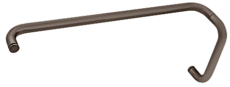 CRL Oil Rubbed Bronze 8&quot; Pull Handle and 24&quot; Towel Bar BM Series Combination Without Metal Washers | BMNW8X240RB