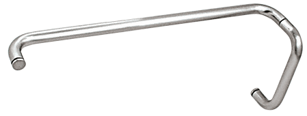 CRL Polished Chrome 8&quot; Pull Handle and 24&quot; Towel Bar BM Series Combination Without Metal Washers
 | BMNW8X24CH