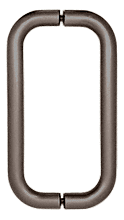 CRL 8&quot; Oil Rubbed Bronze (BM Series) Back-to-Back Tubular Handle without Metal Washers | BMNW8X80RB