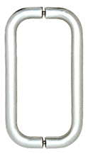CRL 8&quot; Polished Chrome (BM Series) Back-to-Back Tubular Handle without Metal Washers | BMNW8X8CH