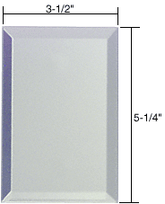 C.R. Laurence CRL Single Blank Without Screw Holes Glass Mirror Plate-Clear | BMP1GC