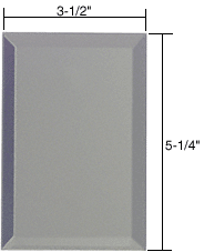 C.R. Laurence CRL Single Blank Without Screw Holes Glass Mirror Plate-Gray | BMP1GG