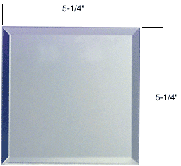 C.R. Laurence CRL Double Blank Without Screw Holes Glass Mirror Plate-Clear | BMP2GC