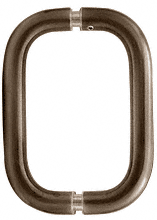 CRL 8&quot; Brushed Bronze Back-To-Back Solid 3/4&quot; Diameter Pull Handles without Metal Washers | BPD8BBRZ