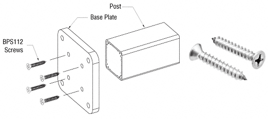 C.R. Laurence CRL Base Plate Screw - Package of 50 | BPS112