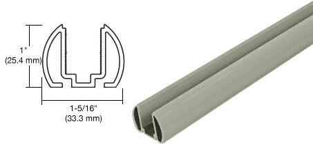 CRL AWS 72" Beige Gray Bottom Rail