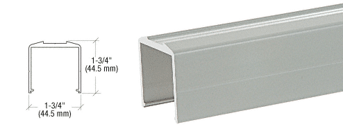 C.R. Laurence CRL Agate Gray Bottom Rail for Pickets - 20 ft Long | BRPKTAGY