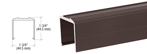 C.R. Laurence CRL Bronze Bottom Rail for Pickets - 20 ft Long | BRPKTBRZ