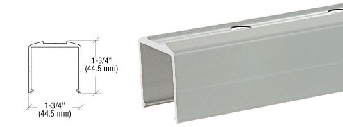 C.R. Laurence CRL Agate Gray Pre-Punched Bottom Rail for Pickets | BRPKTDAGY