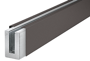 C.R. Laurence CRL Dark Bronze Anodized 120&quot; Cladding for B5S Series Standard Square Aluminum Base Shoe | BSCDU10