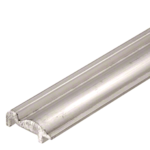 CRL Brushed Nickel 84&quot; Bottom Track for Essence Series Sliding Door System | BT484BN
