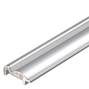 CRL Polished Chrome 84&quot; Bottom Track for Essence Series Sliding Door System | BT484CH