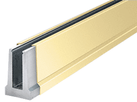 C.R. Laurence CRL Polished Brass Cladding for B5T Series Tapered Base Shoe | BTCPB10