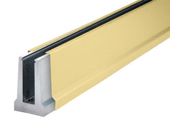 C.R. Laurence CRL Satin Brass Cladding for B5T Series Tapered Base Shoe | BTCSB10