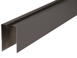 C.R. Laurence CRL Dark Bronze Anodized 120&quot; Cladding for Windscreen and Smoke Baffle Base Shoe | BWCDU10
