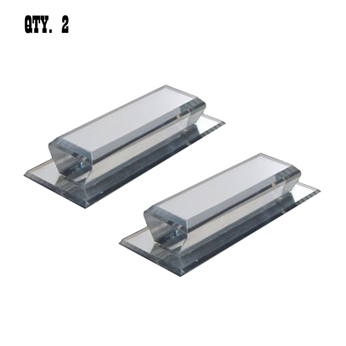 Clear Acrylic Beveled Large Stick-On Mirror Pull | BWPC5 | Pack of 2 | BWPC52