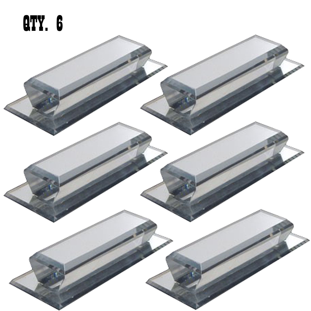 Clear Acrylic Beveled Large Stick-On Mirror Pull | BWPC5 | Pack of 6 | BWPC56