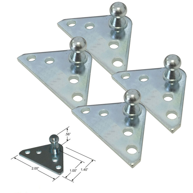 GPB19 - 10MM Ball Stud Bracket for Gas Prop/Strut - Pack of 4 | GPB194