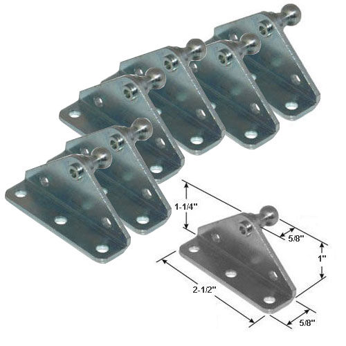 10MM Ball Stud Bracket for Gas Prop/Strutt - 6 Pack | GPB16