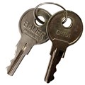Gordon Glass&#174; Bauer CH751 Replacement Keys for T-Handles, Camper Toppers, Camper Shells, Truck Caps, Cabinets and Push Locks - Set of Two