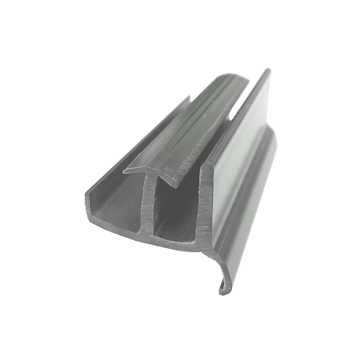 Gordon Glass™ Gray Sliding Shower Door Bottom Guide 1-3/8&quot; Wide x 3&quot; Long | JFABGRY