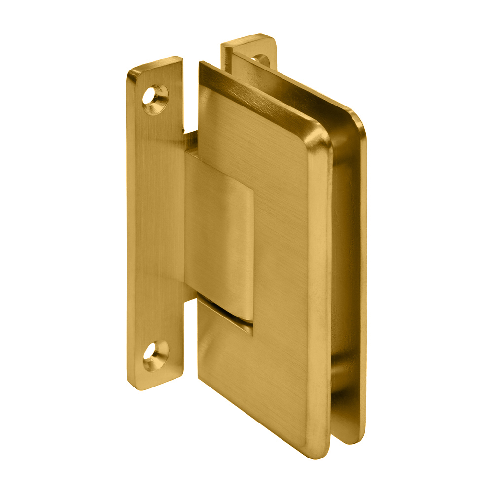 CRL Cologne 037 Series Modern Gold Wall Mount Shower Door Hinge | C0L037MG