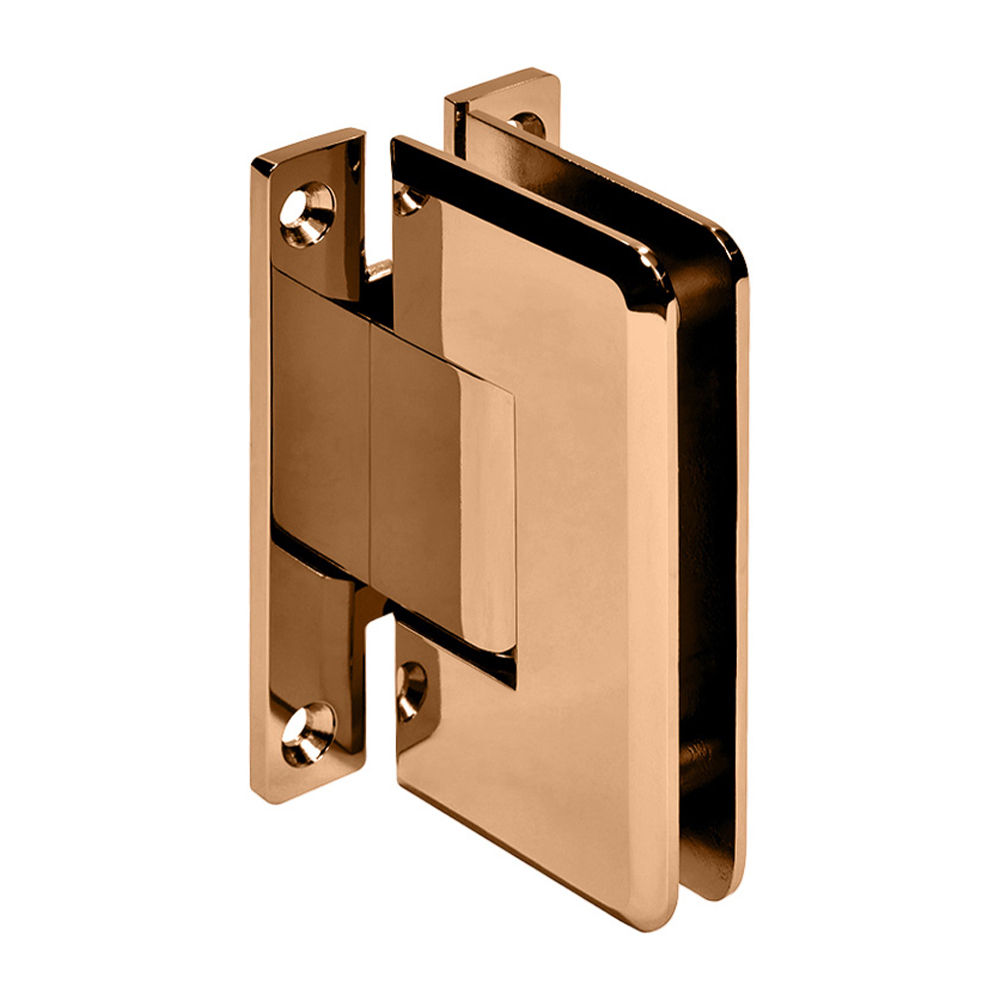 CRL Cologne 037 Series Rose Gold Wall Mount Shower Door Hinge | C0L037RG