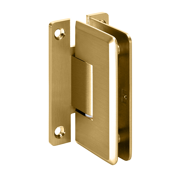 CRL Cologne 037 Series Satin Brass Wall Mount Shower Door Hinge | C0L037SB