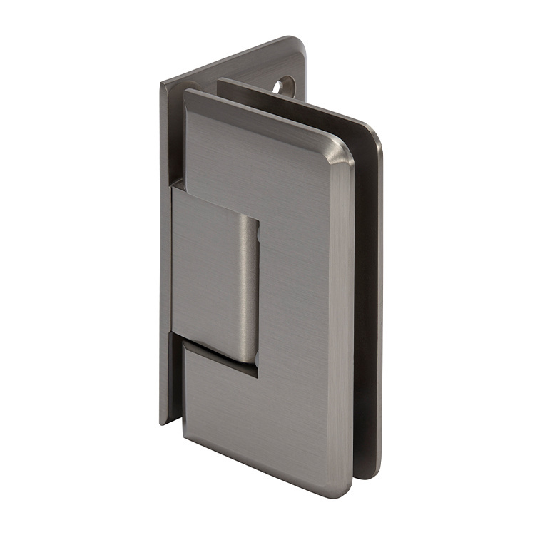 CRL Brushed Nickel Cologne 044 Series Wall Mount Offset Back Plate Hinge | C0L044BN