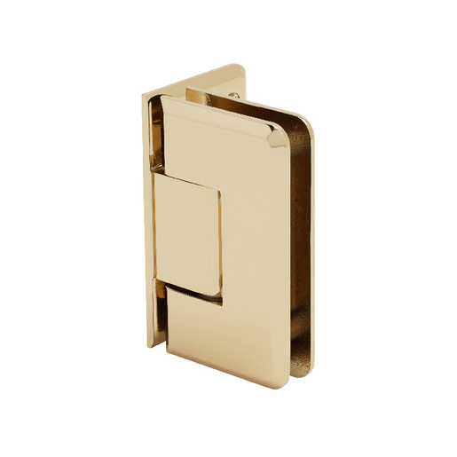 CRL Gold Plated Cologne 044 Series Wall Mount Offset Back Plate Hinge | C0L044GP