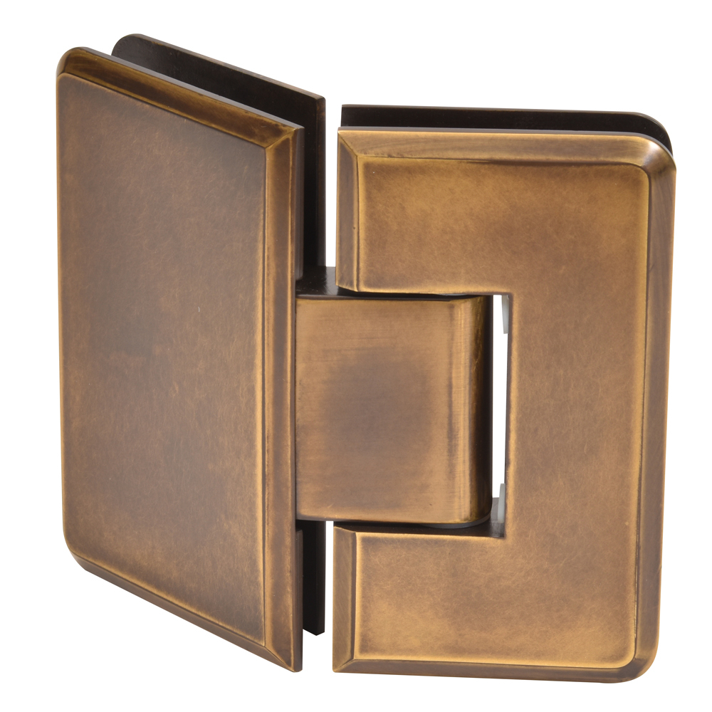 CRL Cologne 045 Series Vintage Brass 135&amp;#176; Glass-to-Glass Hinge | C0L045VBR