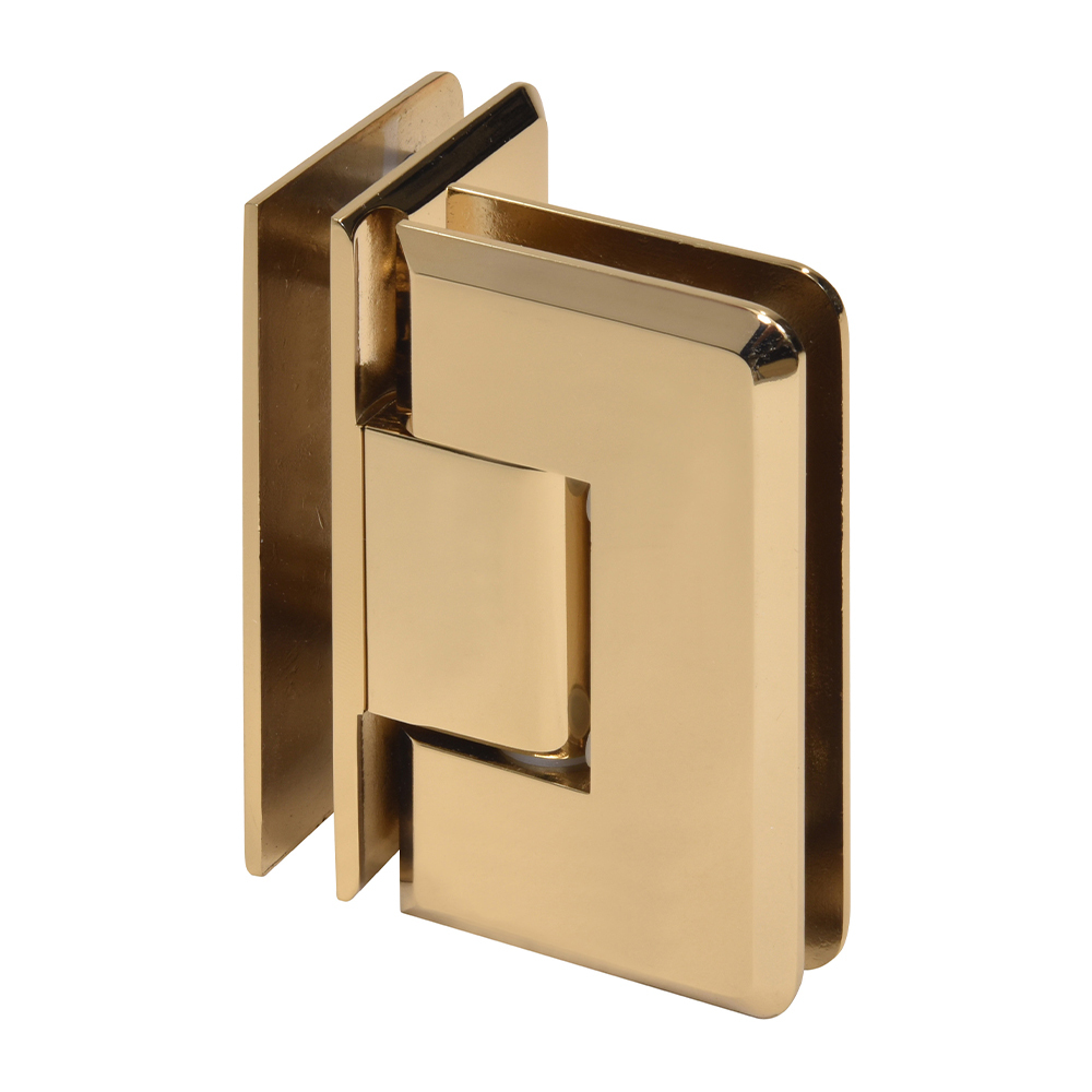 CRL Cologne 092 Series French Gold 90&amp;#176; Glass-to-Glass Hinge | C0L092FG