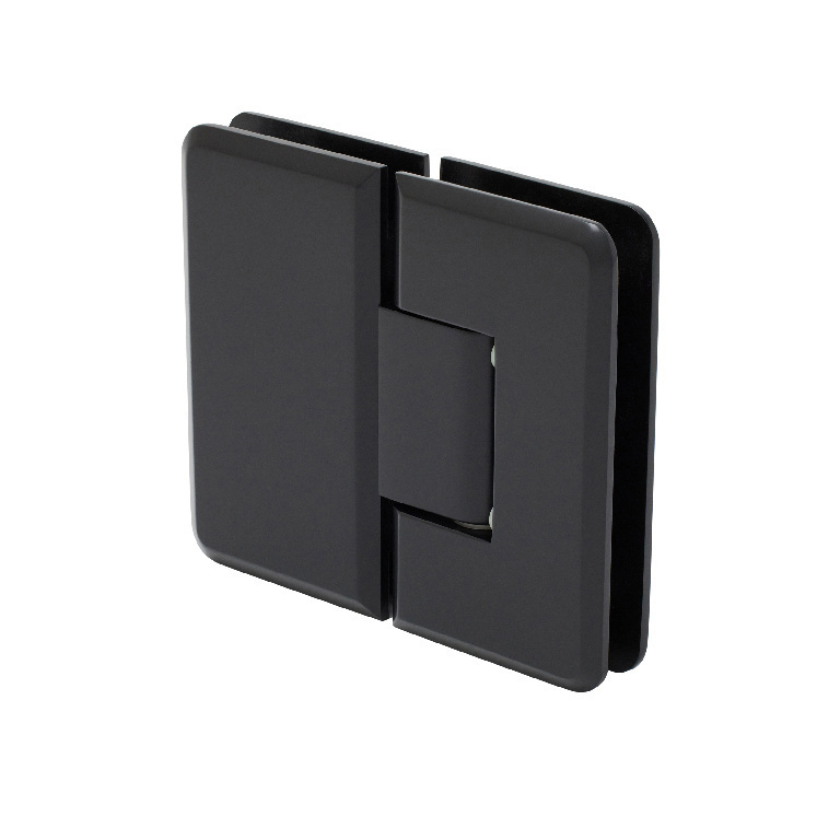 CRL Cologne 180 Series Matte Black 180&#176; Glass-to-Glass Hinge | C0L180MBL