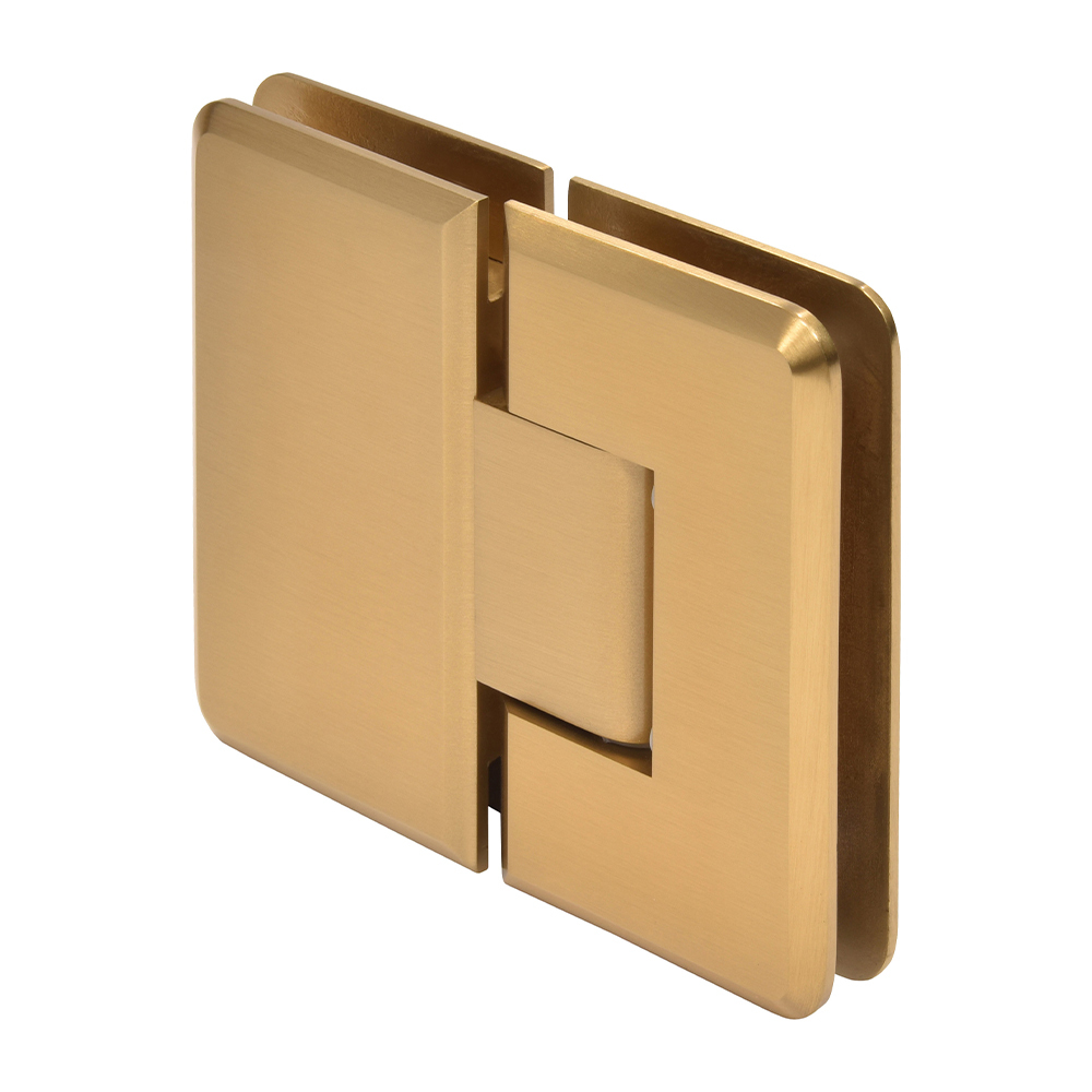 CRL Cologne 180 Series Modern Gold 180&#176; Glass-to-Glass Hinge | C0L180MG