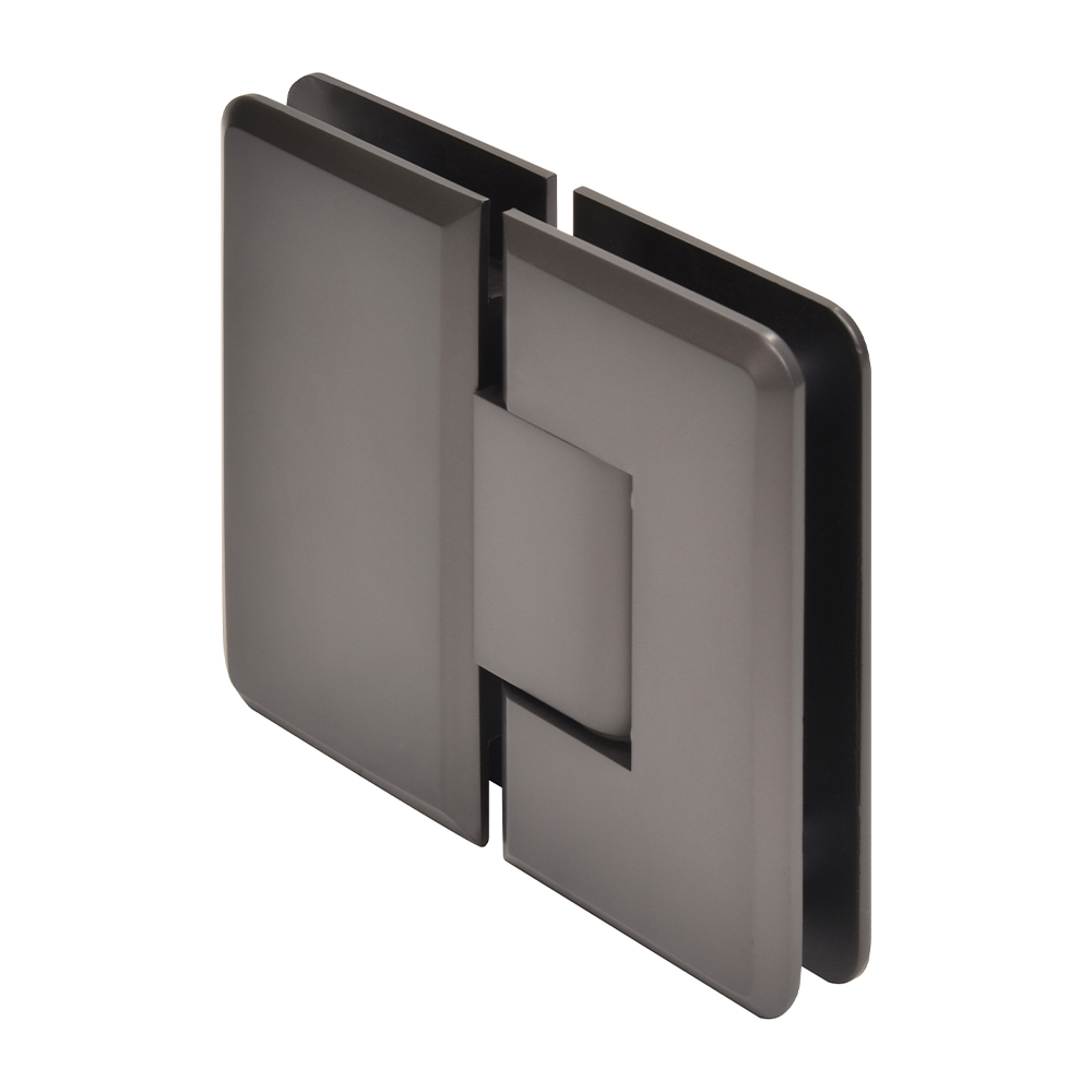 CRL Cologne 180 Series Matte Gun Metal 180&#176; Glass-to-Glass Hinge | C0L180MGM