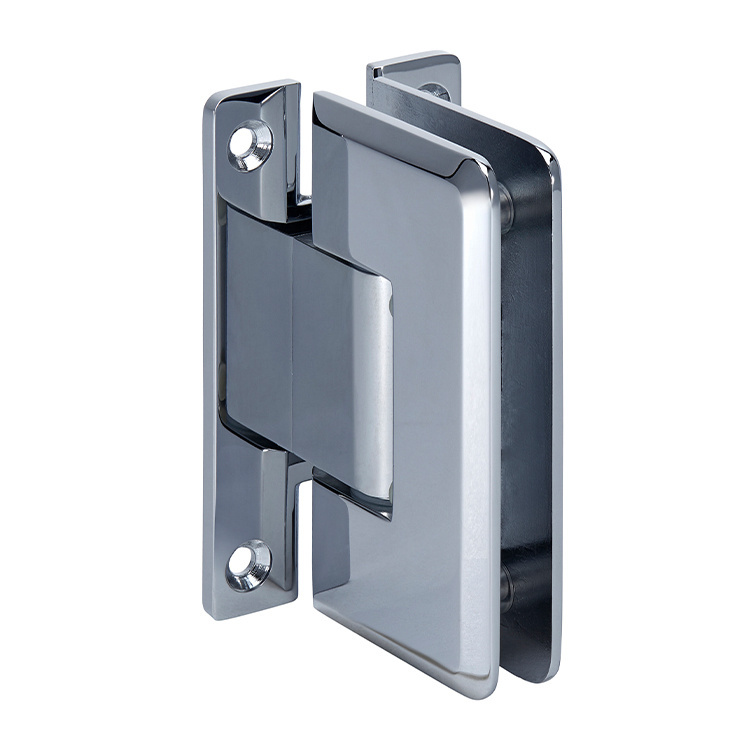 CRL Chrome Cologne 337 Series Adjustable Wall Mount Full Back Plate Hinge