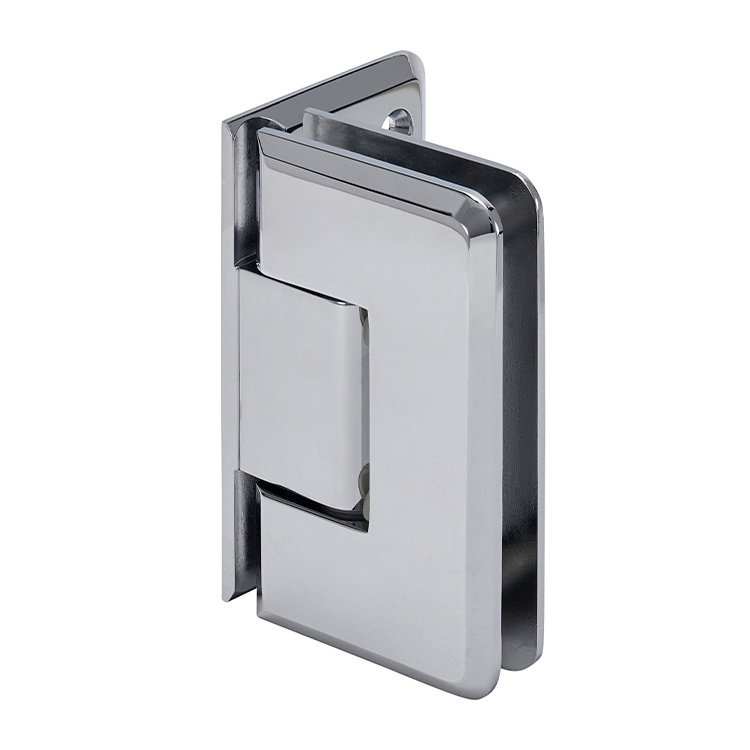 C.R. Laurence CRL Chrome Cologne 544 Series 5&#186; Pre-Set Wall Mount Offset Back Plate Hinge | C0L544CH