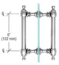 CRL Polished Chrome 6&quot; Colonial Style Back-to-back Pull Handle  | C0L6X6CH
