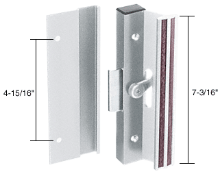 C.R. Laurence CRL Aluminum Clamp-Style Surface Mount Sliding Glass Door Handle 4-15/16&quot; Screw Holes | C1005