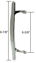 C.R. Laurence Inside Pull, 6-5/8&quot; Screw Holes, Chrome | C1067