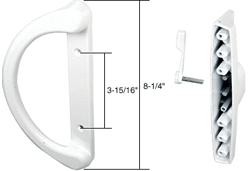 Sliding Glass Patio Door Hardware: Mortise Locks, Handles Sets, Pulls | C1225