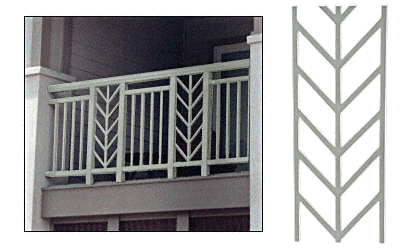 C.R. Laurence CRL Oyster White Chevron 42&quot; Cast Infill | C1CP42AGY