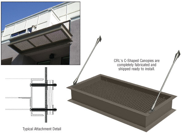 C.R. Laurence CRL Custom C-Shape Canopy | CANCS1C