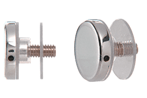 C.R. Laurence CRL Chrome Standoff Cap Assemblies for 1-1/4&quot; Standoff Bases | CAP114CH