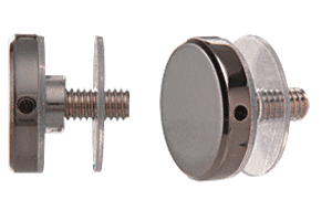 C.R. Laurence CRL Gun Metal Standoff Cap Assemblies for 1-1/4&quot; Standoff Bases | CAP114GM